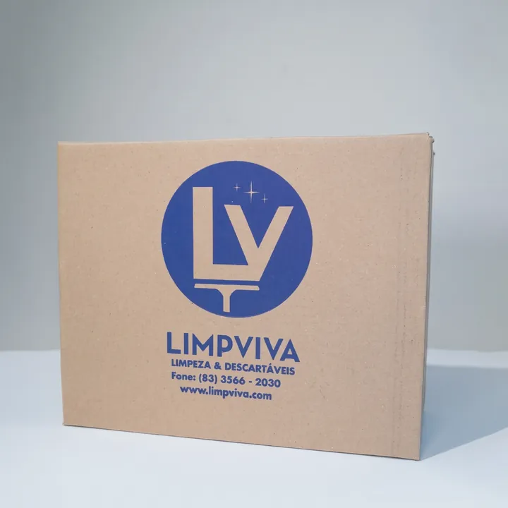 Caixa de papelão kraft da LimpViva